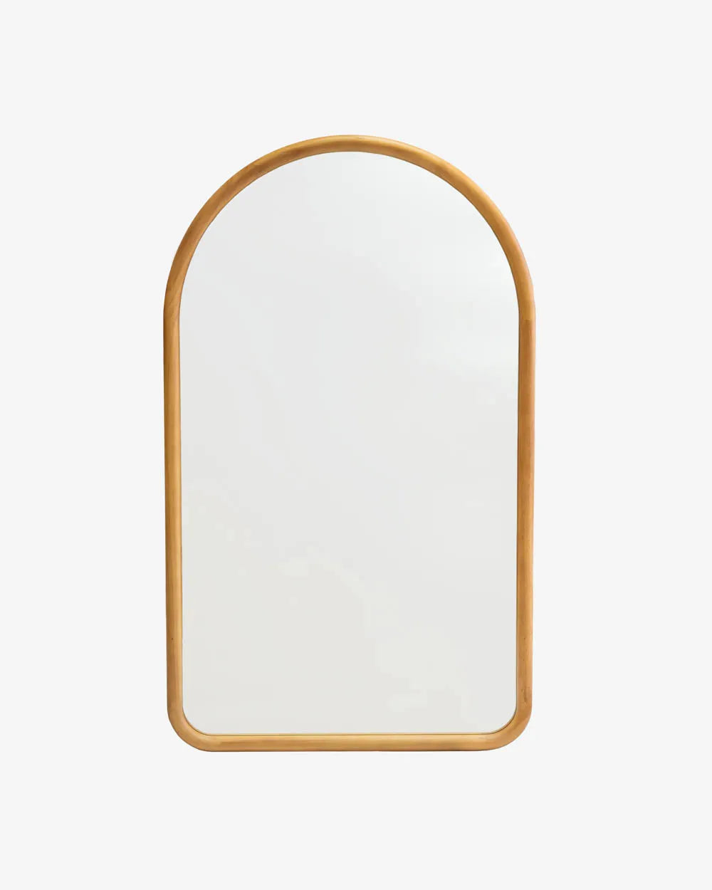 Espejo de madera arqueado