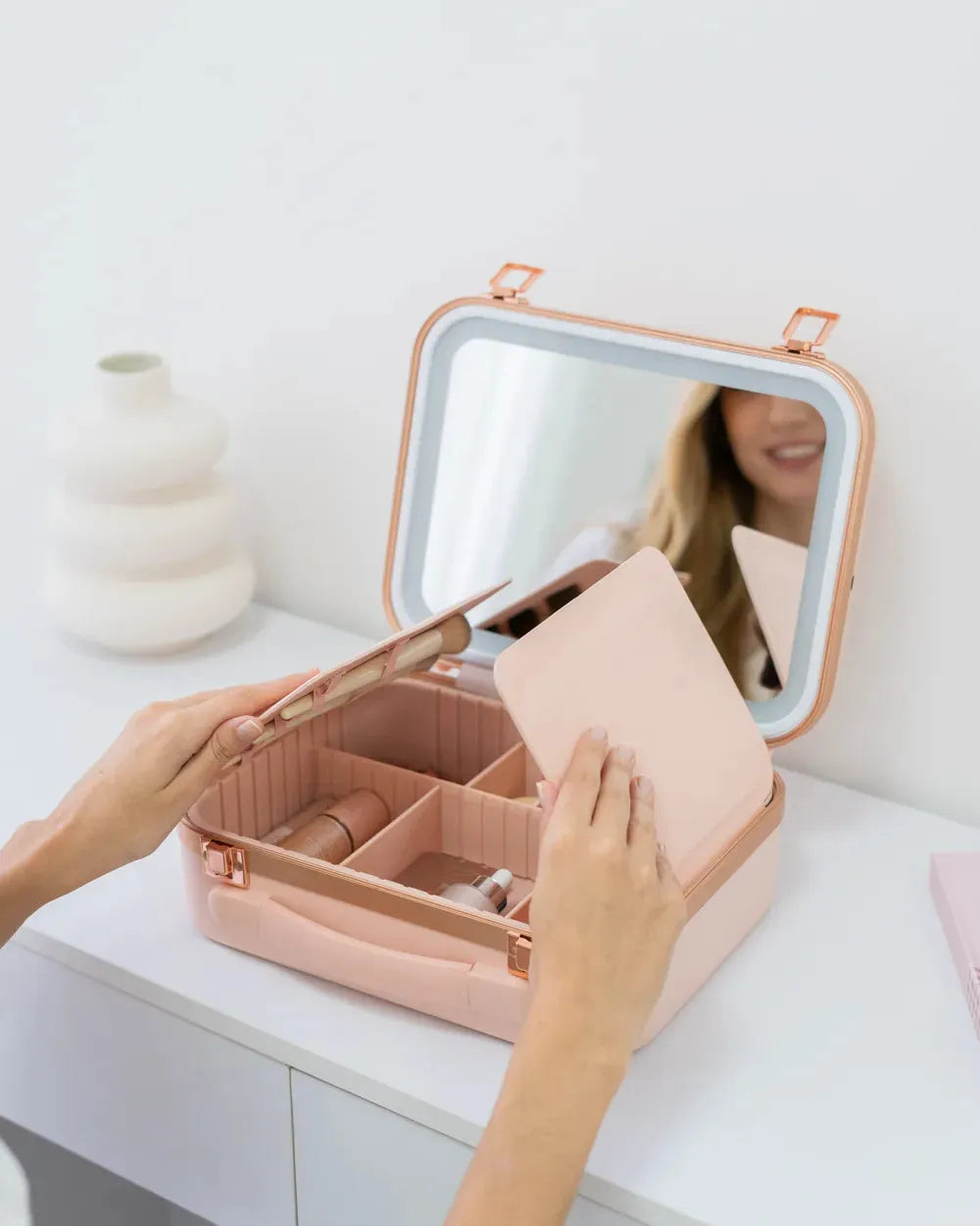 Maletín maquillaje con organizadores